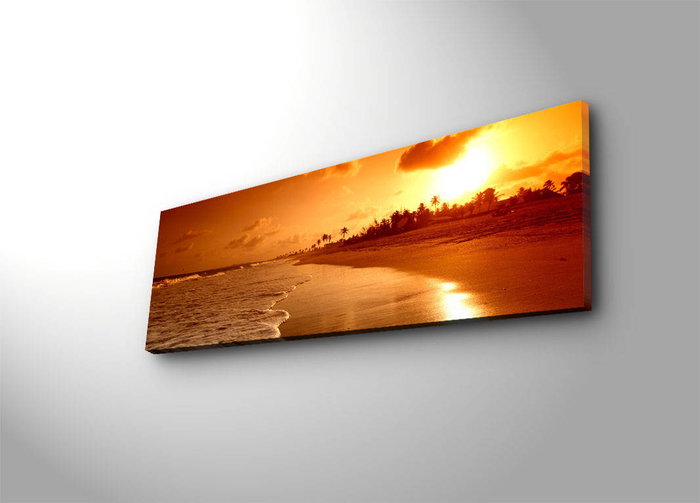 Wallity Cuadro Decorativo en Lienzo Iluminado con LED 30 x 90 cm